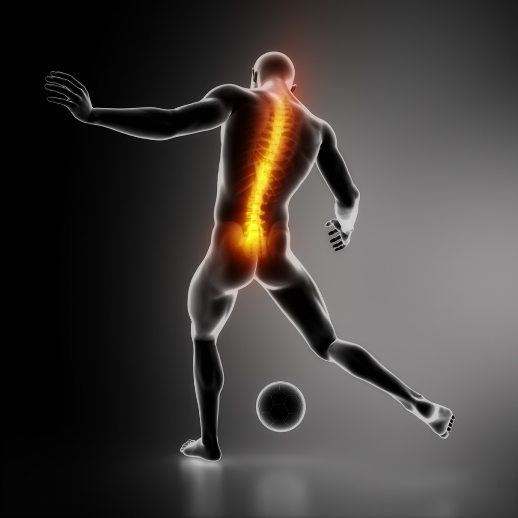 Sportsman backbone injury